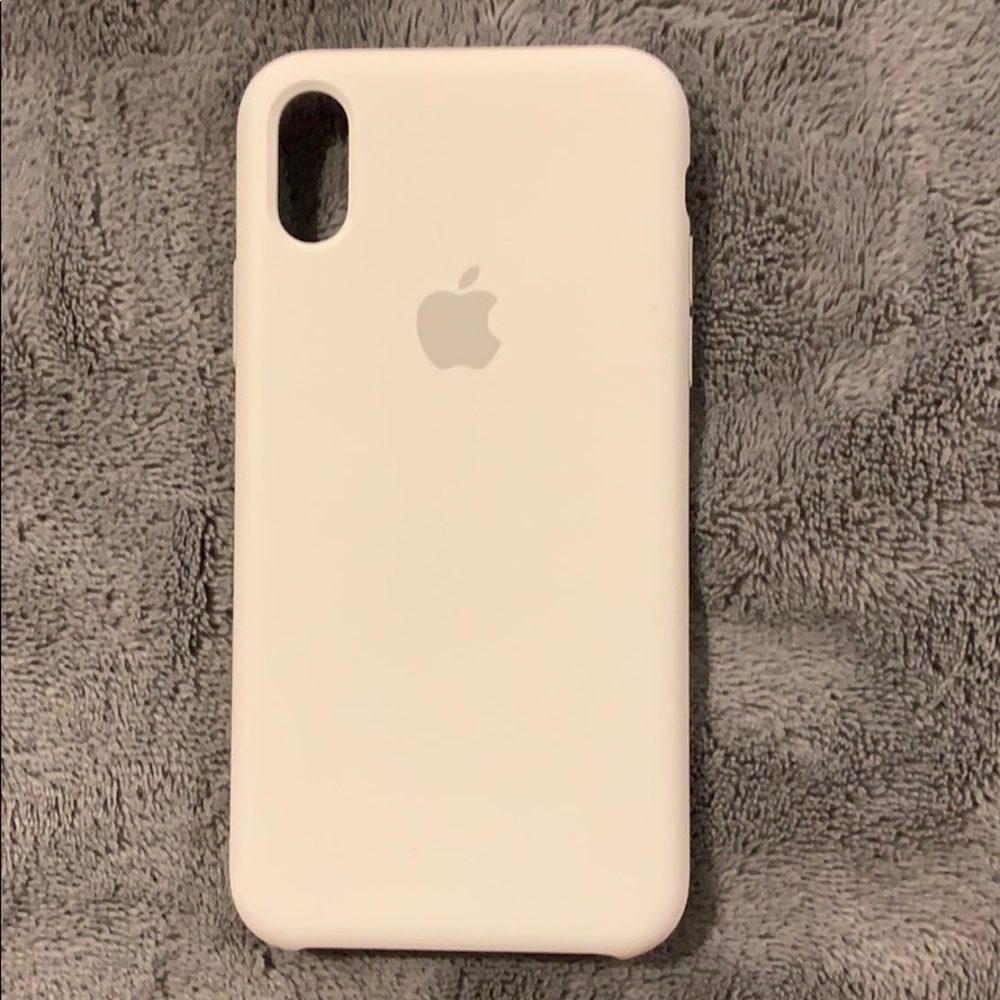 iPhone X and Xs white silicone case